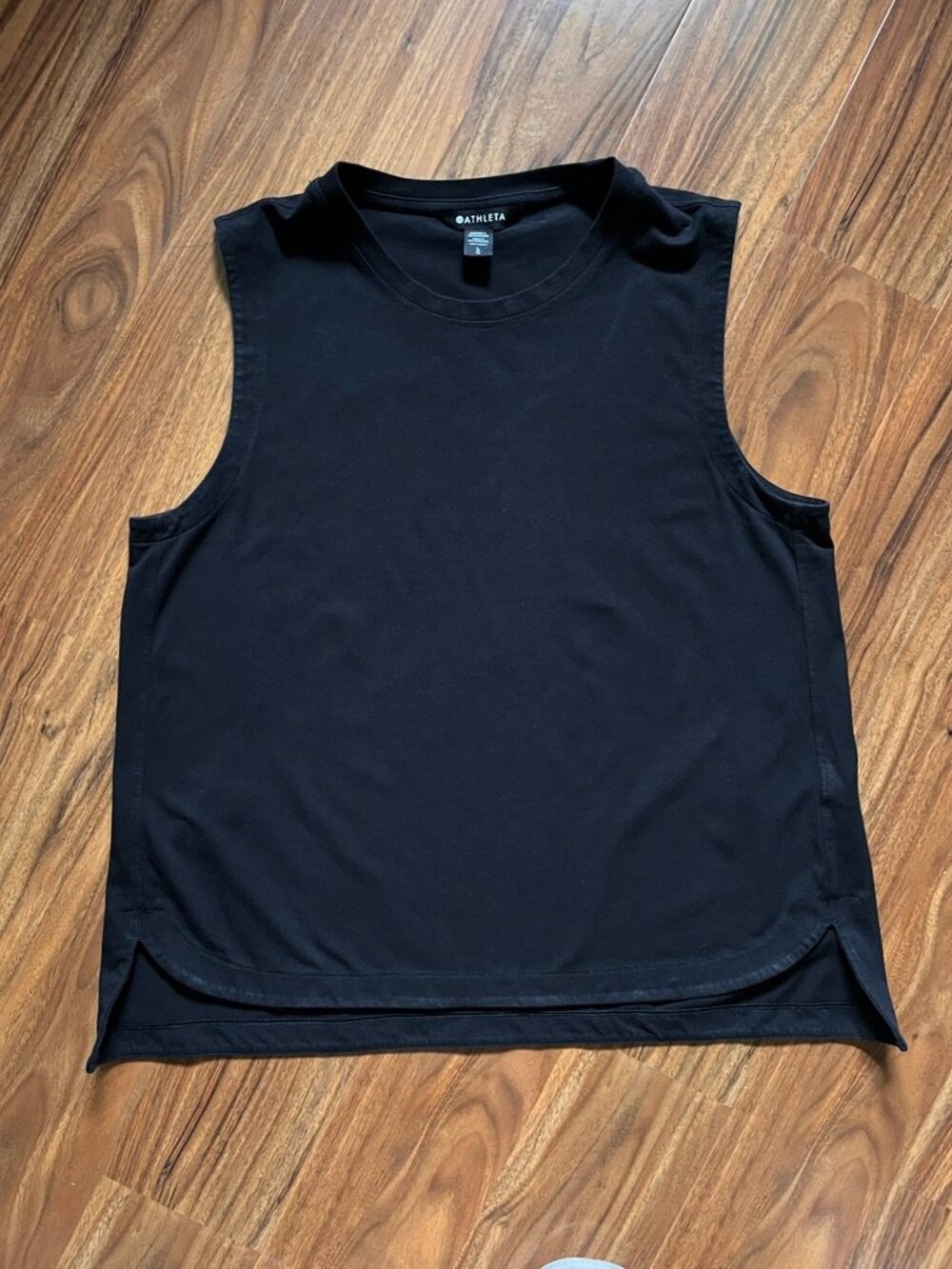 Athleta Cotton Blend Black Tank Top L